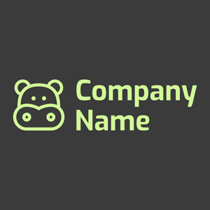Hippopotamus logo on a Eclipse background - Tiere & Haustiere