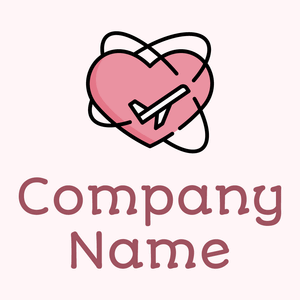 Honeymoon logo on a Lavender Blush background - Viajes & Hoteles