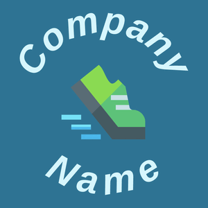 Run logo on a Lochmara background - Esportes