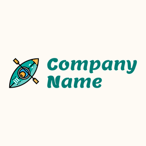 Canoe logo on a Floral White background - Domaine sportif
