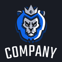 blue king lion sports team logo - Sports