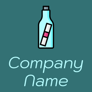 Message in a bottle logo on a Genoa background - Communicatie