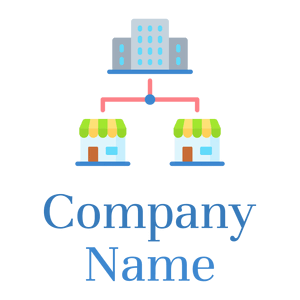 Franchise logo on a White background - Handel & Beratung