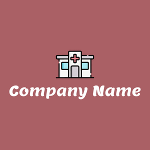 Hospital logo on a Coral Tree background - Medical & Farmacia