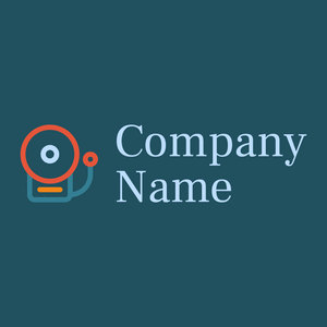 Fire alarm logo on a Astronaut Blue background - Sécurité