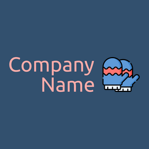 Winter gloves logo on a Blumine background - Limpieza & Mantenimiento