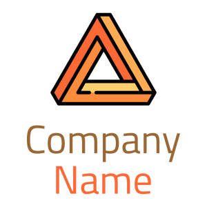 Triangular logo on a White background - Abstracto