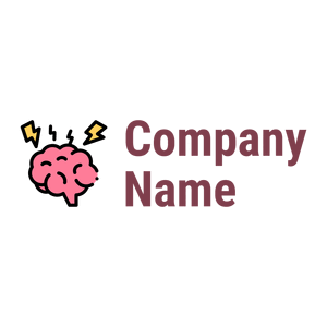 Brain logo on a White background - Abstracto