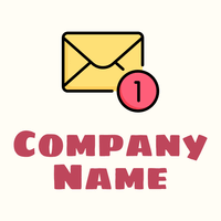 New message logo on a Floral White background - Comunicazioni
