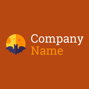 Bat logo on a Rust background - Abstracto