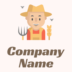 Farmer on a Snow background - Landwirtschaft
