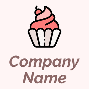 Cupcake logo on a Snow background - Alimentos & Bebidas