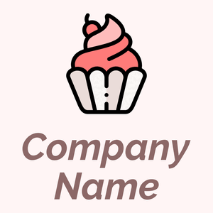 Cupcake logo on a Snow background - Eten & Drinken