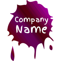 Logo splash morado - Arte & Entretenimiento Logotipo