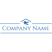 Logotipo de marca denominativa con teclas - Bienes raices & Hipoteca Logotipo