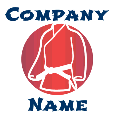 Karate- oder Judo-Logo - Sport