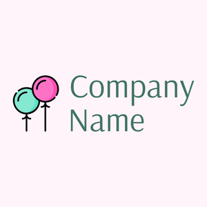 Balloons logo on a Lavender Blush background - Abstrait