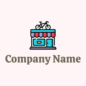 Bike shop on a Snow background - Auto & Voertuig