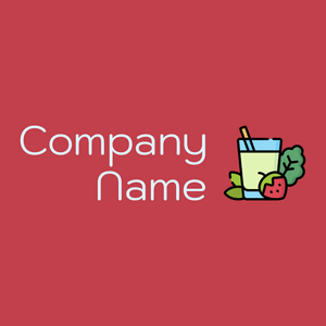 Juice logo on a Sunset background - Alimentos & Bebidas