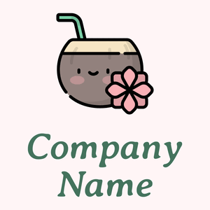 Coconut logo on a Snow background - Abstrakt