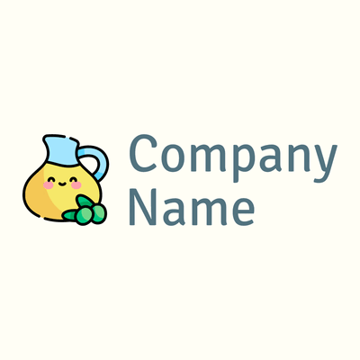 Olive Oil logo on a Ivory background - Floral