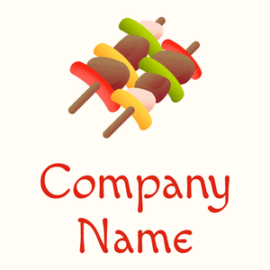 Barbecue logo on a Floral White background - Alimentos & Bebidas