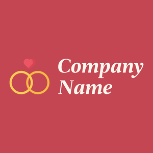 Wedding ring logo on a Sunset background - Abstrait