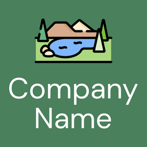 Pond logo on a Como background - Environnement & Écologie