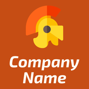 Roman helmet logo on a Harley Davidson Orange background - Arte & Intrattenimento