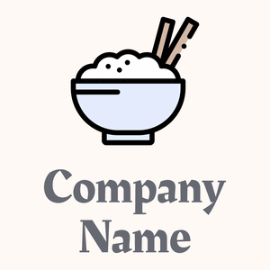 Rice logo on a Seashell background - Abstracto