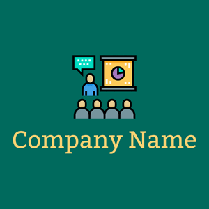 Presentation logo on a green background - Affari & Consulenza