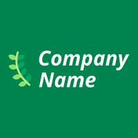 Branch logo on a Tropical Rain Forest background - Floral