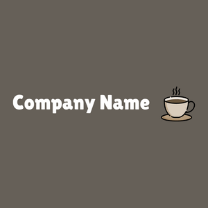 Coffee logo on a Storm Dust background - Essen & Trinken