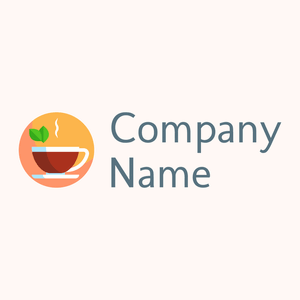 Black tea logo on a Seashell background - Eten & Drinken