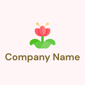 Tropical Flower on a Snow background - Florale