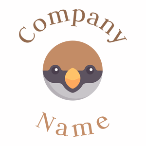 Rounded Sparrow logo on a White background - Animali & Cuccioli
