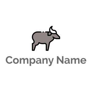 Suva Grey Buffalo on a White background - Animais e Pets