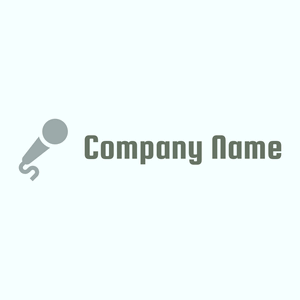 Microphone logo on a Azure background - Arte & Entretenimiento
