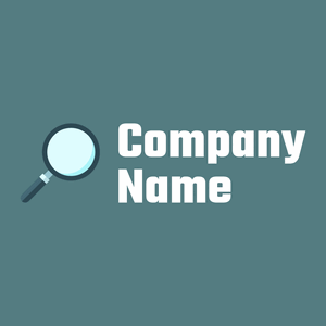 Magnifying glass logo on a Breaker Bay background - Empresa & Consultantes