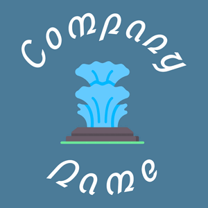 Show logo on a Hippie Blue background - Architektur