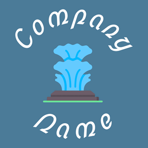 Show logo on a Hippie Blue background - Arquitetura