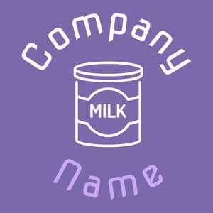Milk logo on a Scampi background - Agriculture