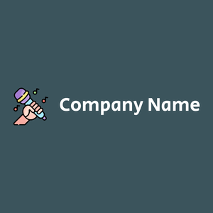 Karaoke logo on a Casal background - Arte & Intrattenimento
