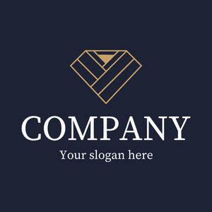 Gold jewelry logo on blue background - Mode & Schönheit