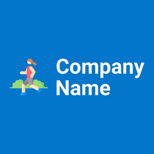 Jogging logo on a Navy Blue background - Esportes