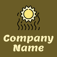 Sun logo on a Horses Neck background - Abstrakt