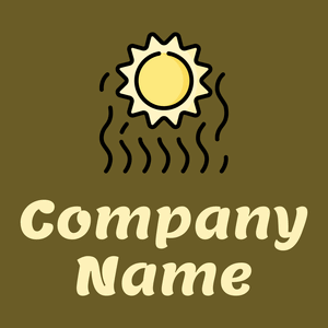 Sun logo on a Horses Neck background - Abstrakt