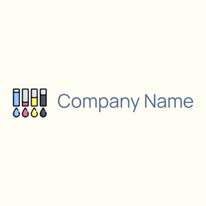 Ink logo on a Ivory background - Domaine des communications