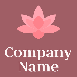 Lotus logo on a Dark Chestnut background - Spa & Estética