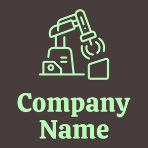 Laser cutting machine logo on a Jon background - Tecnologia